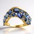 Anello in oro con Zaffiro Blu di Tuléar (de Melo Gold)