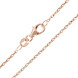 Silber-Ankerkette - 2,4 g - 45 cm - rosévergoldet