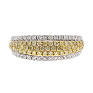 Gelber SI2 Brillant-Goldring (CIRARI)