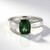 Anello in argento con Apatite Cromo