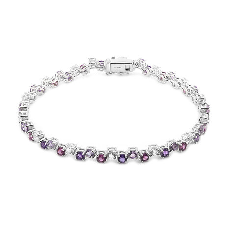 Edelstein-Silberarmband