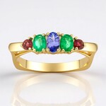 Anello in oro con Tanzanite AAA (de Melo Gold)