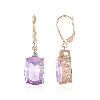 Lavendel-Amethyst-Silberohrringe