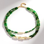 Collana in argento con Onice Verde (Riya)