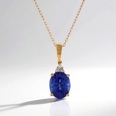 Collier en or et Tanzanite AAA