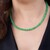 Green Quartz Silver Necklace