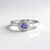 Anello in argento con Tanzanite