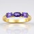 Anello in oro con Zaffiro Ceylon Porpora