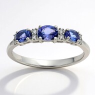 AAA-Tansanit-Goldring (CIRARI)