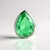 Ciondolo in argento con Quarzo Verde Smeraldo (MONOSONO COLLECTION)