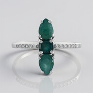 Anello in argento con Grandidierite