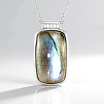Collana in argento con Labradorite