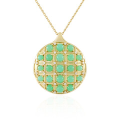 Collar en plata con Crisoprasa