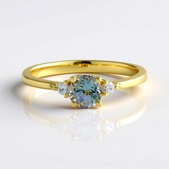 Anello in argento con Tanzanite (non riscaldata)