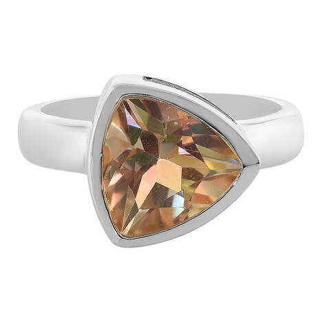 Luna-Quarz-Silberring