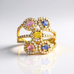Anello in argento con Zaffiro Ceylon Blu