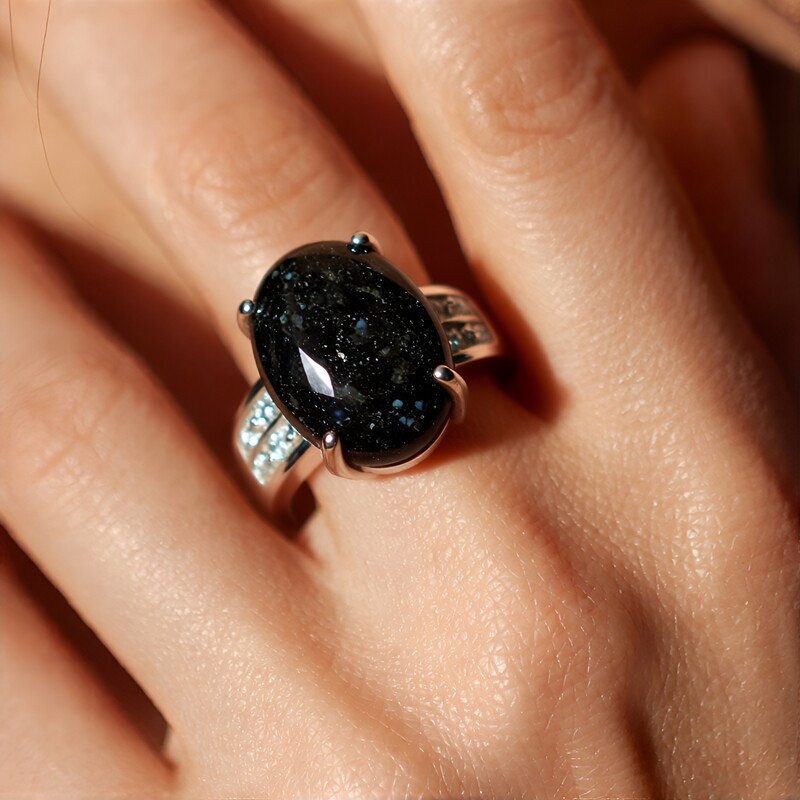 Leopard Opal Silver Ring