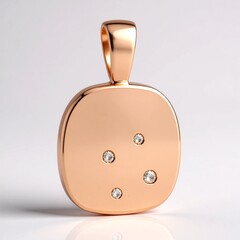 Ciondolo in argento con Diamante Argyle Rose de France I1 (Annette)