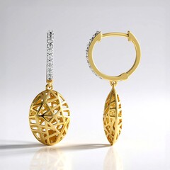 Orecchini in argento con Zircone (Ornaments by de Melo)