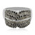 Bague en argent et Diamant noir