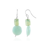 Boucles d'oreilles en argent et Opale du Pérou