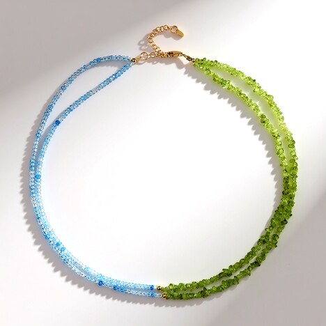 Collana in argento con Peridoto