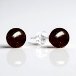 Orecchini in argento con Granato Mozambico