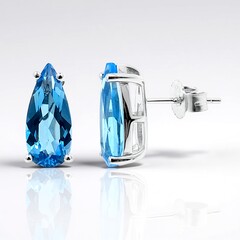 Orecchini in argento con Topazio Marambaia (de Melo)