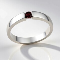 Anello in argento con Spinello Rosso
