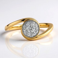 Anello in oro con Diamante SI1 (G) (Annette)