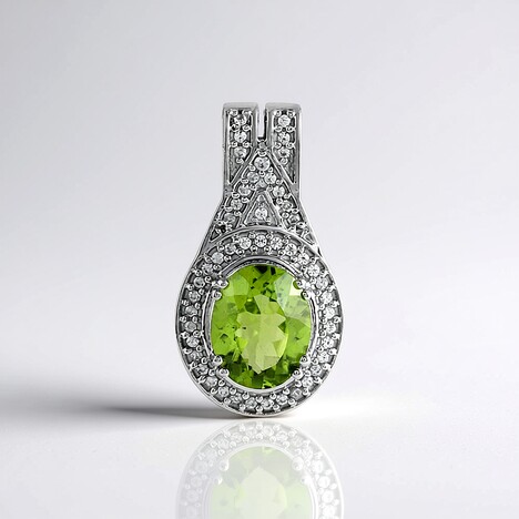 Ciondolo in argento con Peridoto