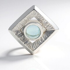 Anello in argento con Topazio Blu Cielo