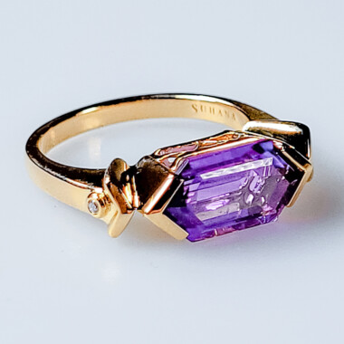 Sambia-Amethyst-Goldring (SUHANA)