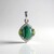Ciondolo in argento con Malachite