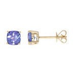 10K AAA Tanzanite Gold Earrings