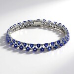 Bracciale in oro con Tanzanite AAA (CIRARI)