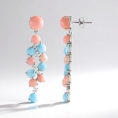 Orecchini in argento con Opale Rosa (de Melo Essence)