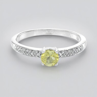 Anillo en plata con Turmalina