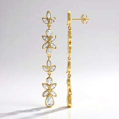 Orecchini in argento con Topazio Bianco