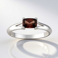 Anello in argento con Zircone Rosa