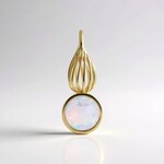 Pendentif en or et Opale Welo (Ornaments by de Melo)