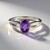 Anello in argento con Ametista del Marocco