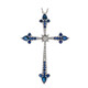 Collana in oro con Zaffiro Ceylon Blu (CIRARI)