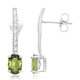 Boucles d'oreilles en argent et Tourmaline cuprifère