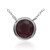 Ruby Silver Necklace