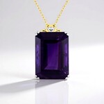 Collana in argento con Ametista (Gems en Vogue)
