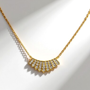 14K SI1 (H) Diamond Gold Necklace (CIRARI)