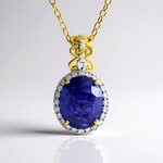Collana in argento con Tanzanite (Gems en Vogue)