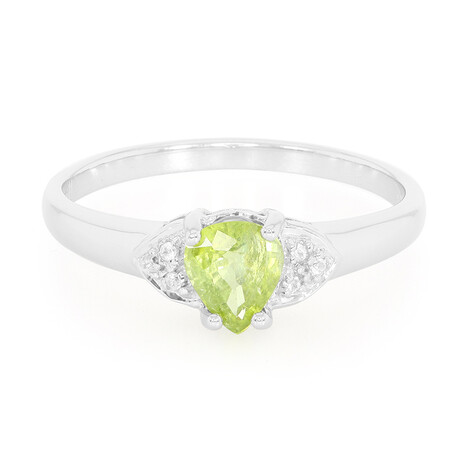 Cuprian Tourmaline Silver Ring