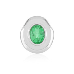 Colgante en plata con Cuarzo verde esmeralda